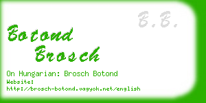 botond brosch business card